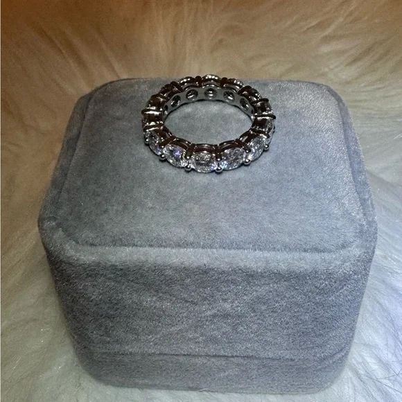 Brand New Eternity Band Ring Moissanite - Picture 3 of 5